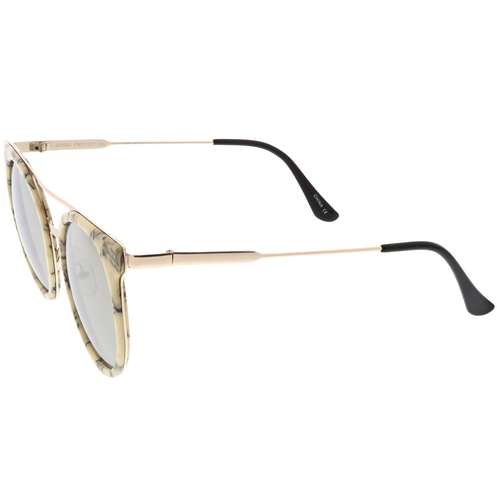Beige Gold / Silver Mirror