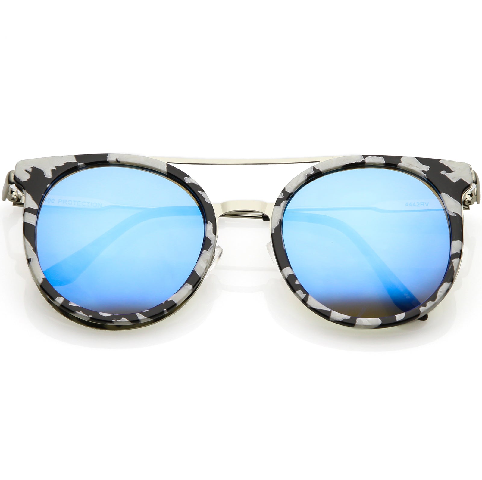 Black Silver / Blue Mirror