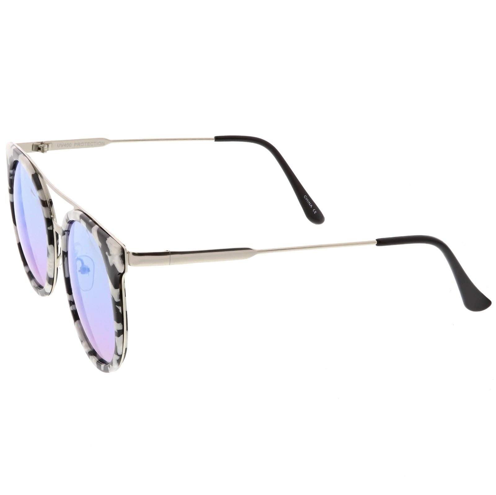 Black Silver / Blue Mirror