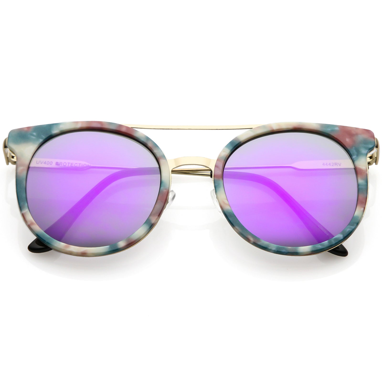 Blue Pink Gold / Purple Mirror
