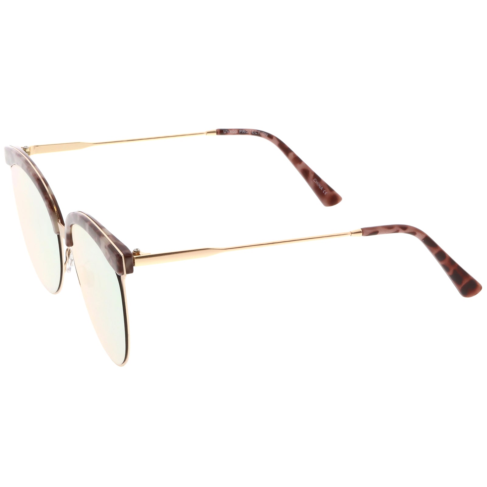 Brown Marble Gold / Pink Mirror