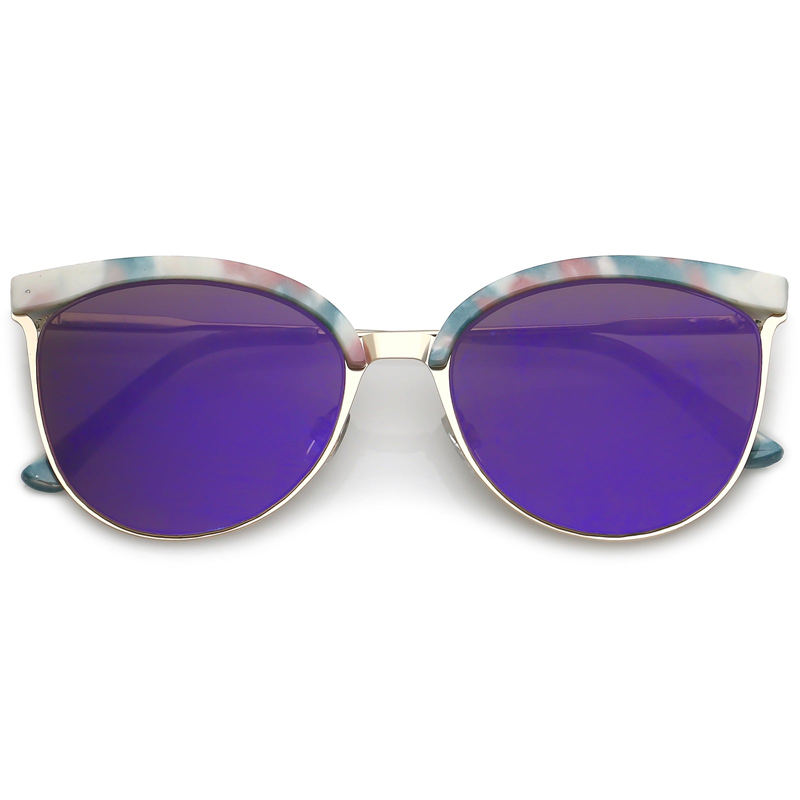 Green Pink Gold / Purple Mirror