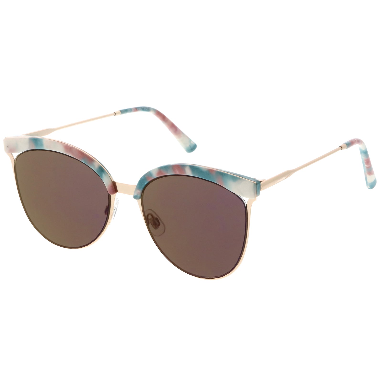 Green Pink Gold / Purple Mirror