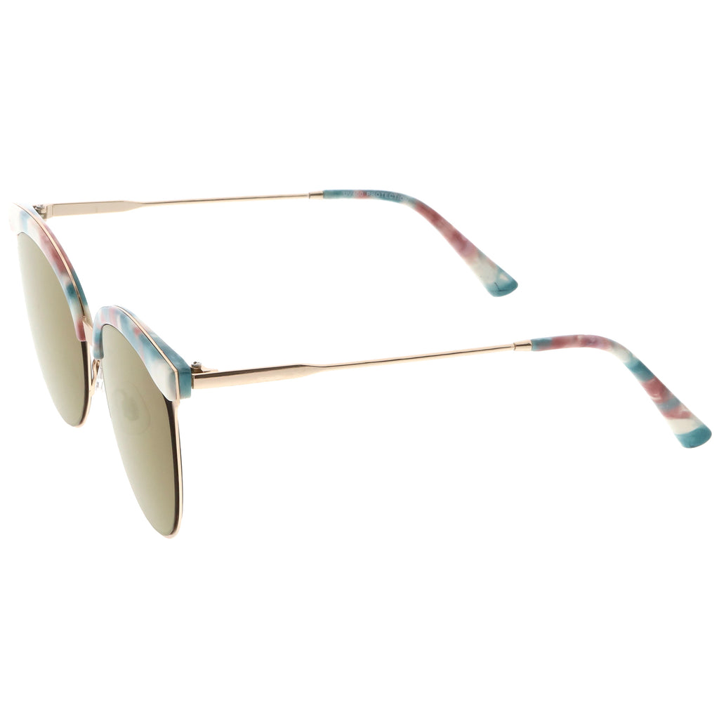 Green Pink Gold / Purple Mirror