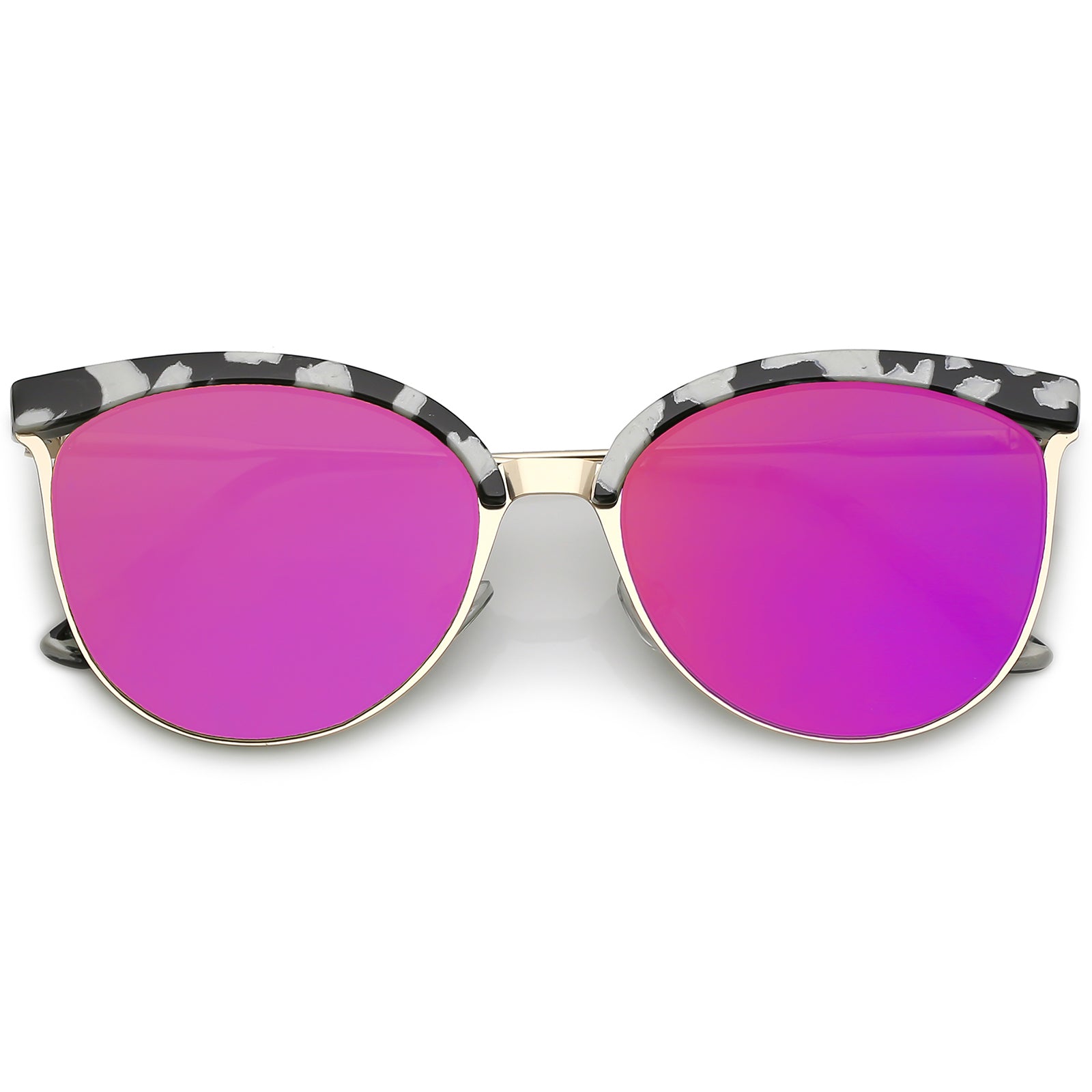 Black White Gold / Magenta Mirror
