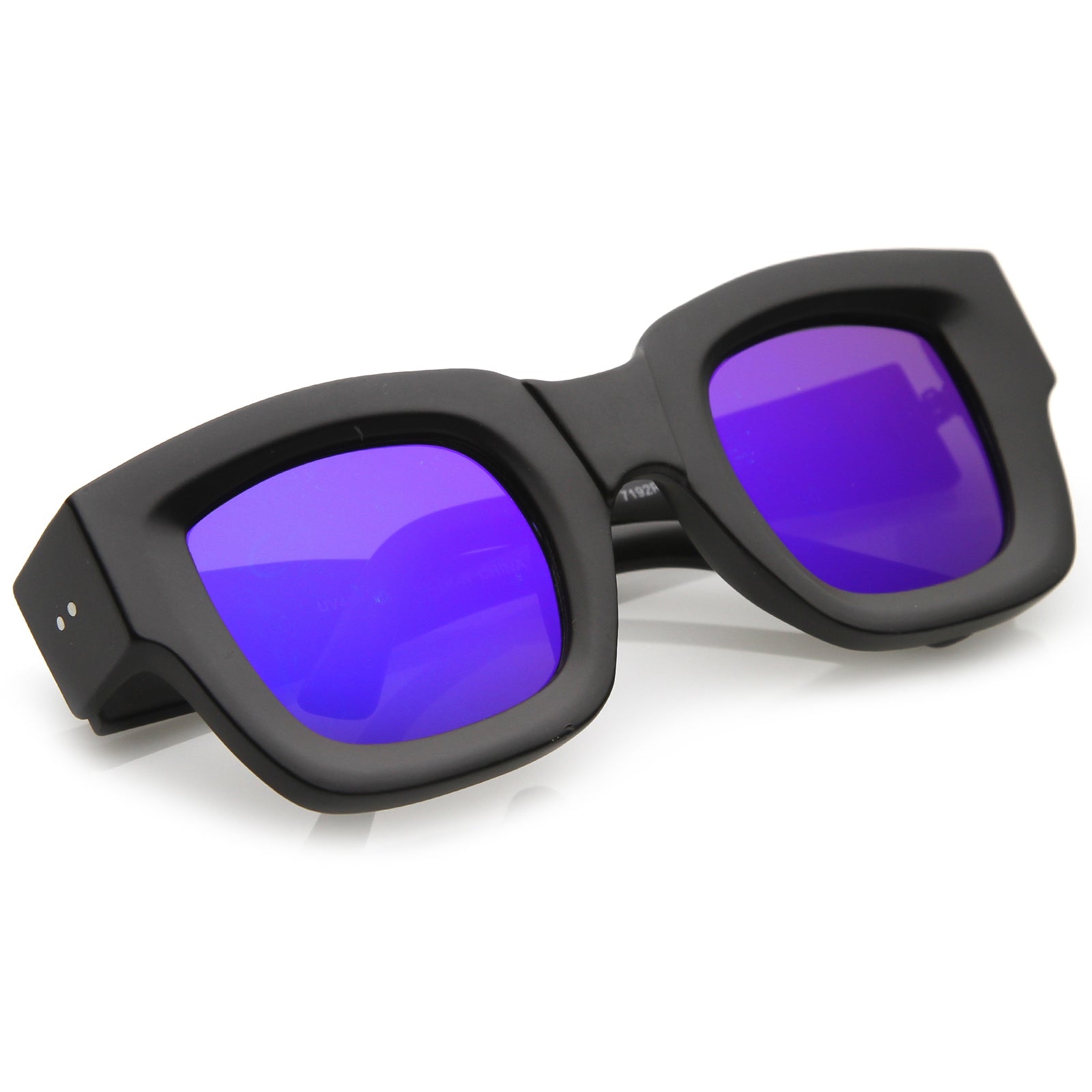Matte Black / Blue Mirror