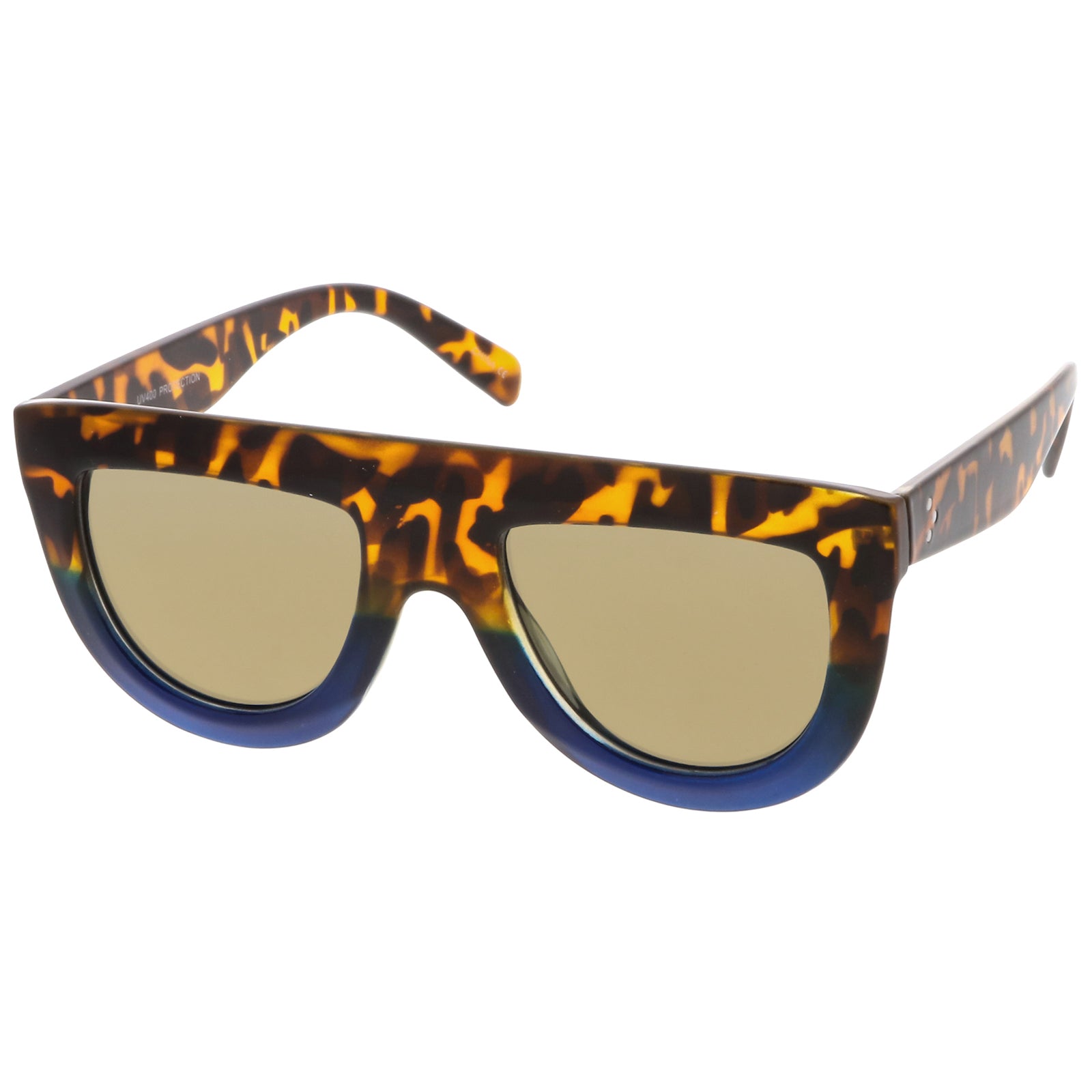 Tortoise-Blue / Gold Mirror