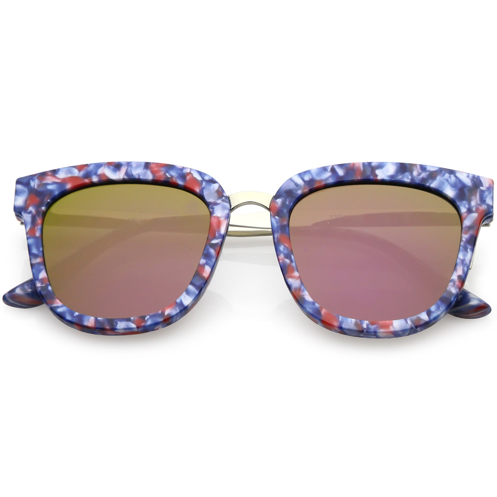 Blue Red Gold / Purple Mirror