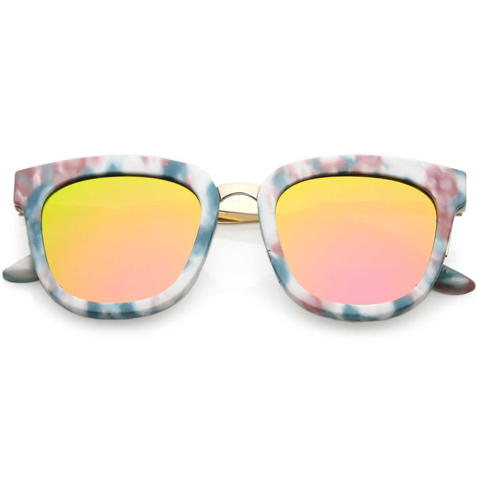 Pink Blue Gold / Magenta Mirror