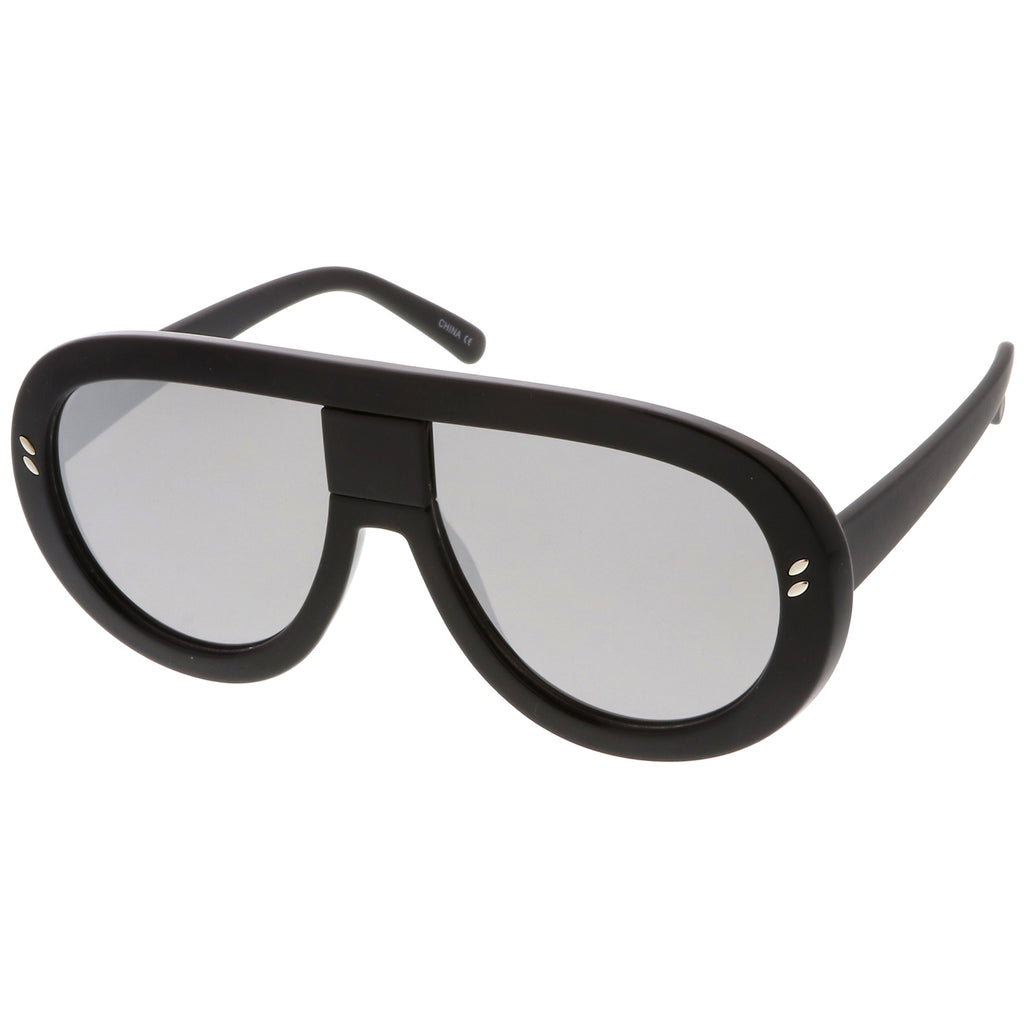 Black-Black / Silver Mirror