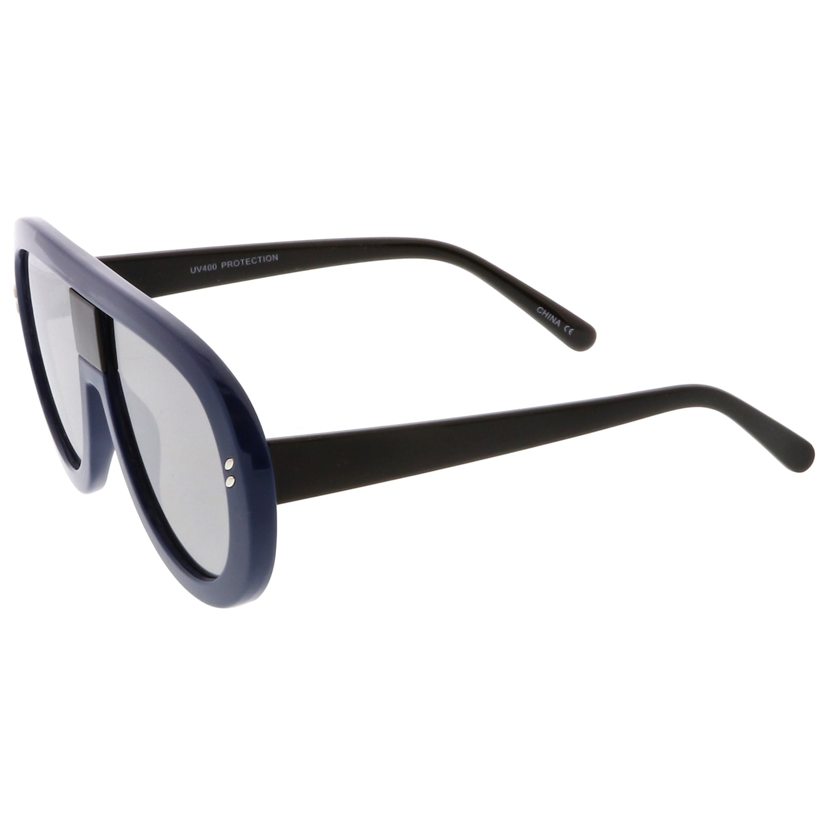 Blue-Black / Silver Mirror