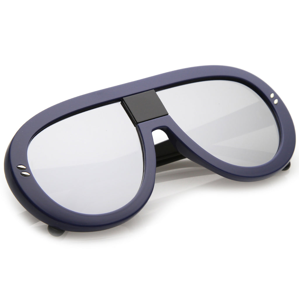 Blue-Black / Silver Mirror