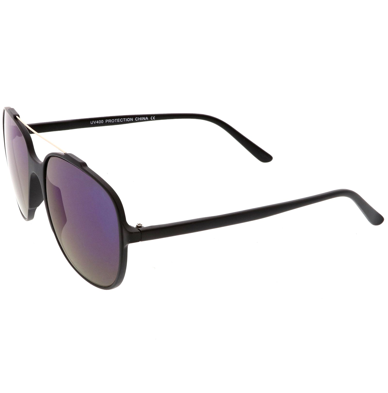 Matte Black Gold / Purple Mirror
