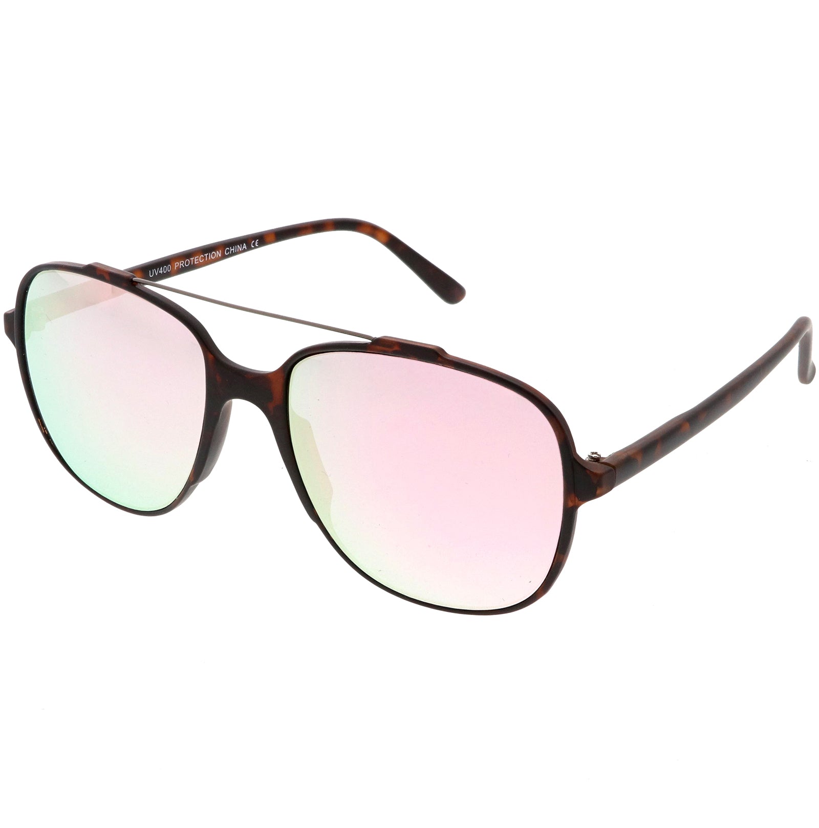 Matte Tortoise Black / Pink Mirror