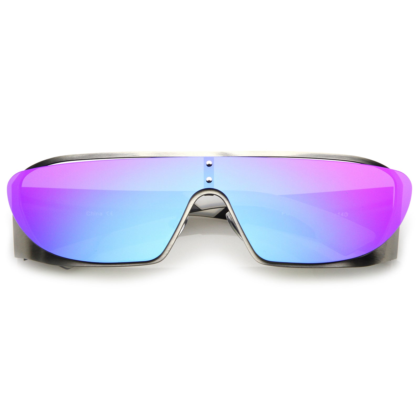 Silver / Blue Purple Mirror