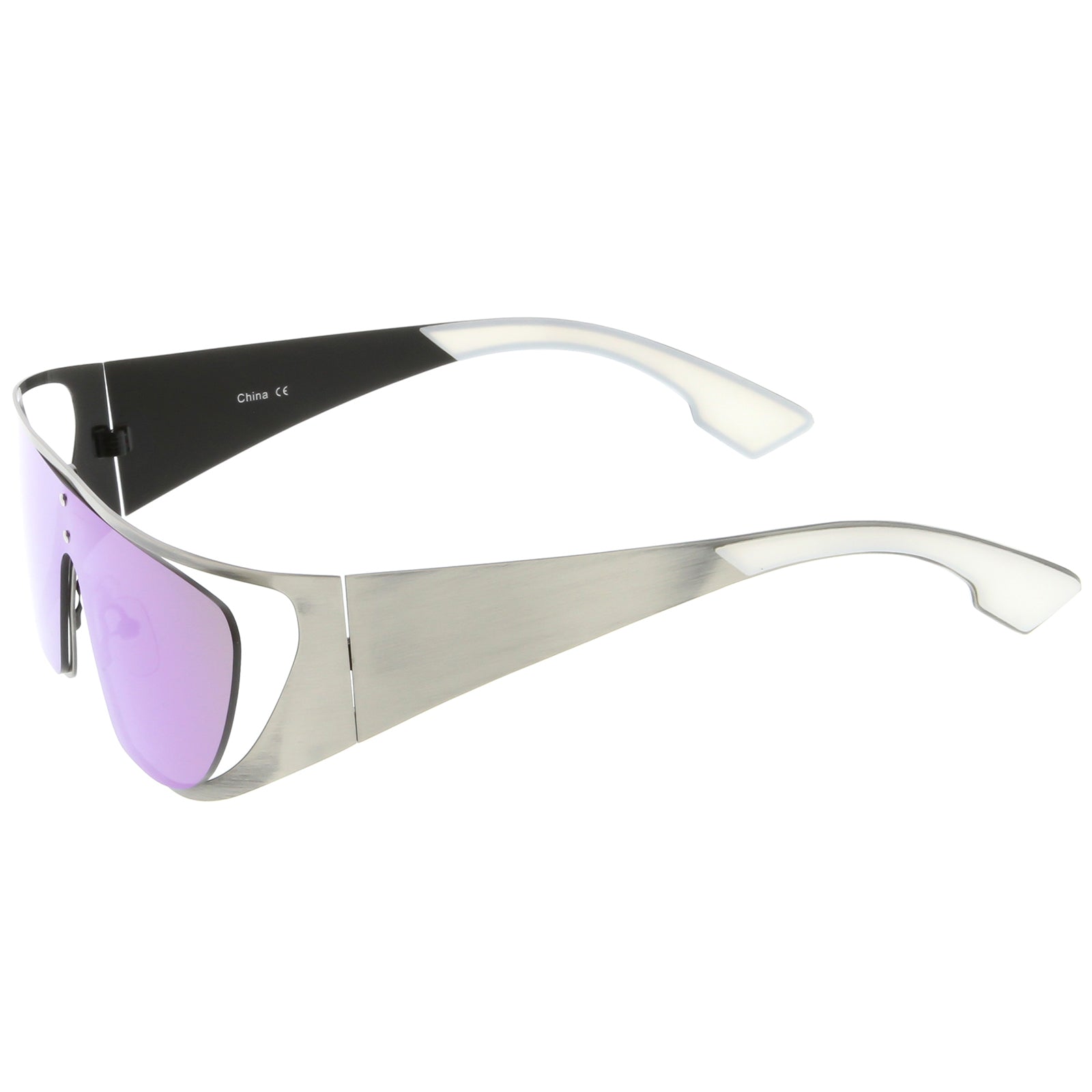 Silver / Blue Purple Mirror
