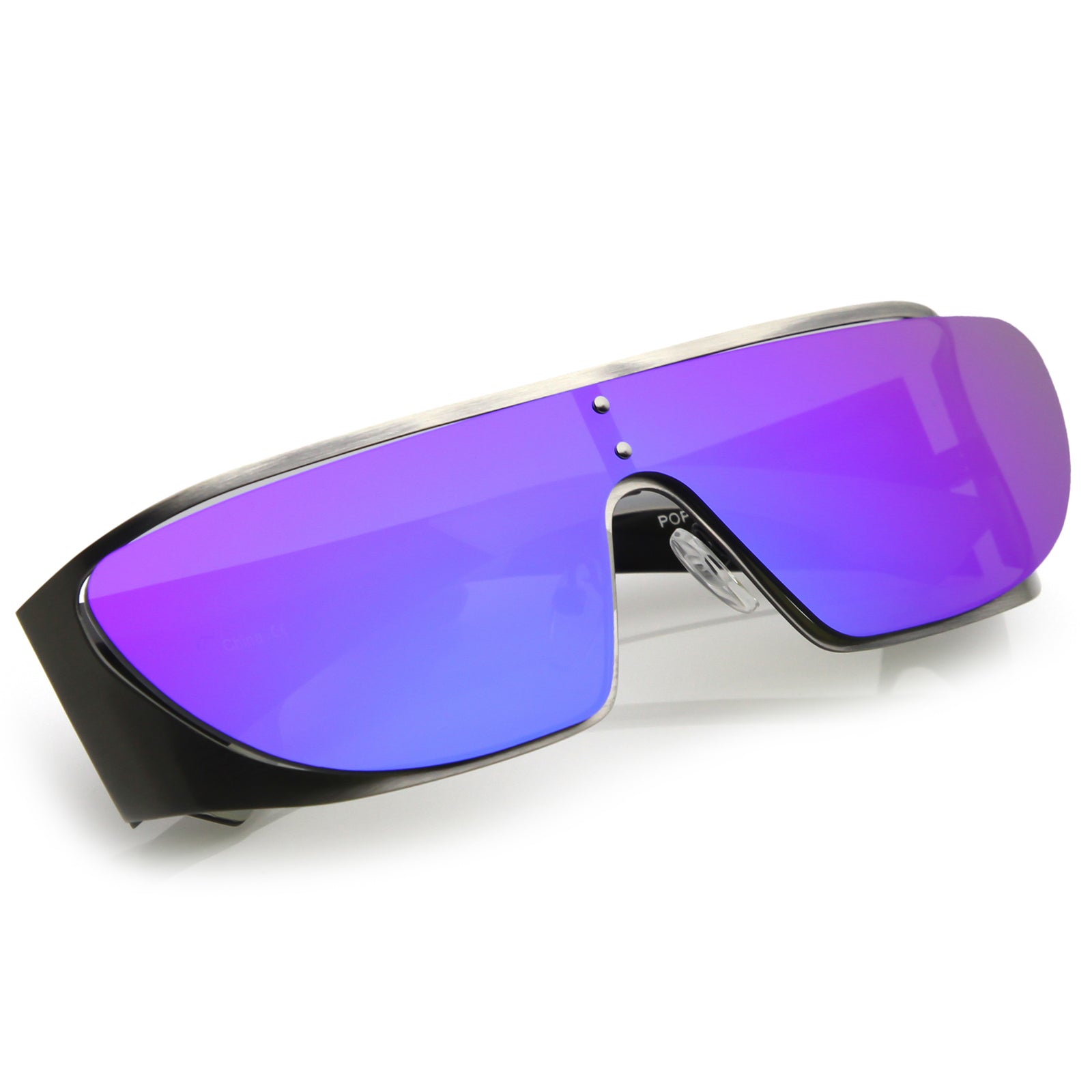 Silver / Blue Purple Mirror