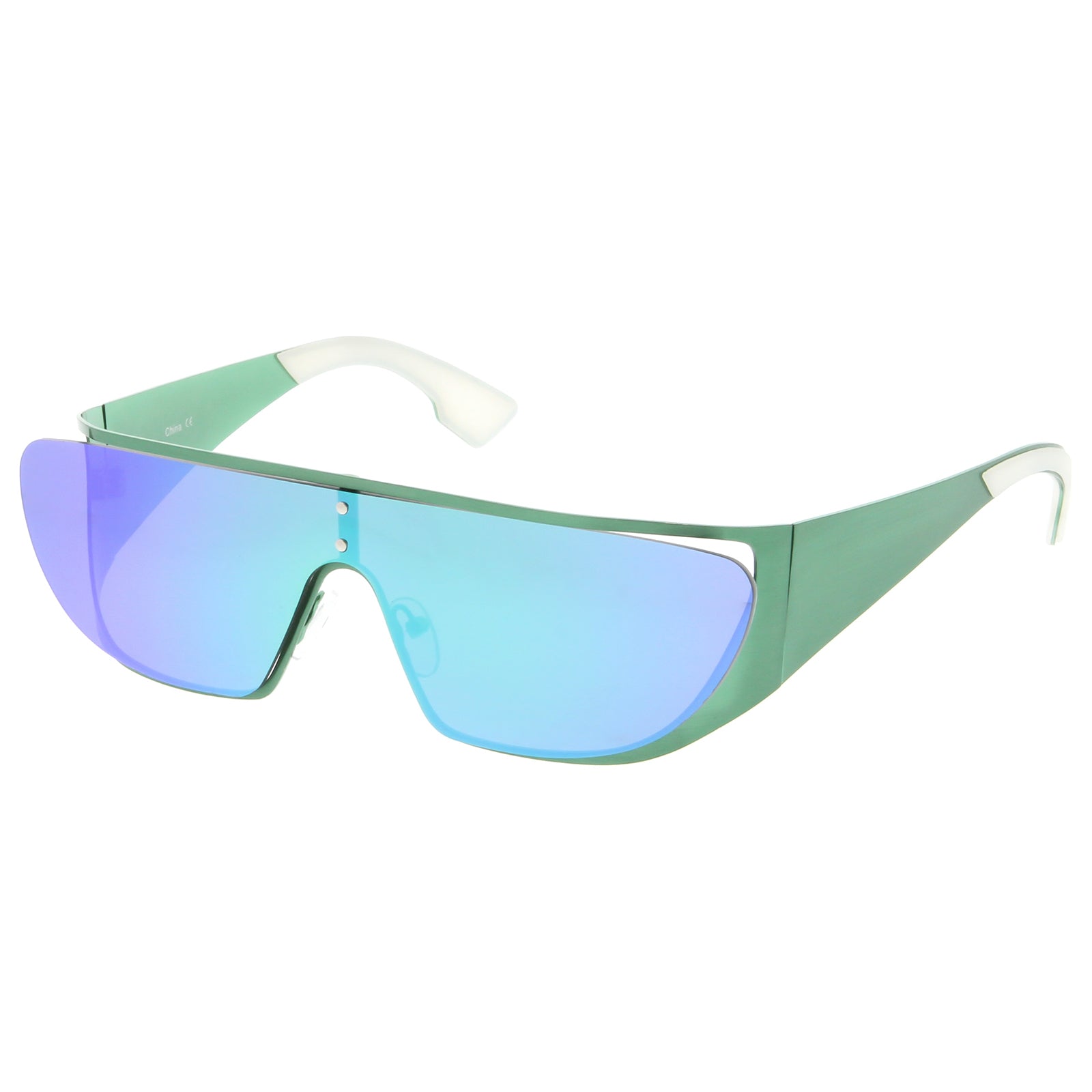 Green / Green Purple Mirror