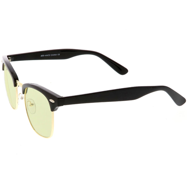 6932 - Rimless Retro Square Oversize Fashion Sunglasses