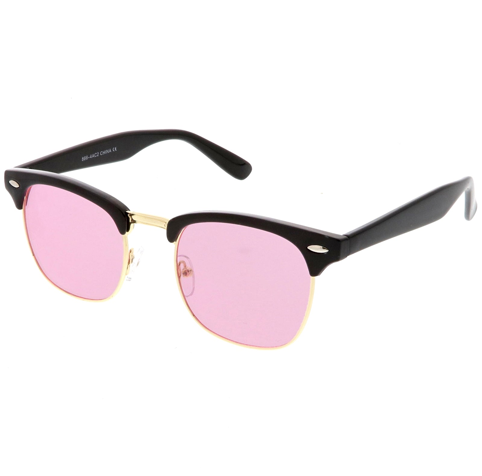 6932 - Rimless Retro Square Oversize Fashion Sunglasses