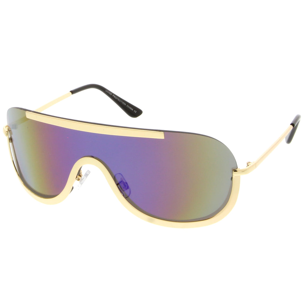 Gold / Blue Purple Mirror