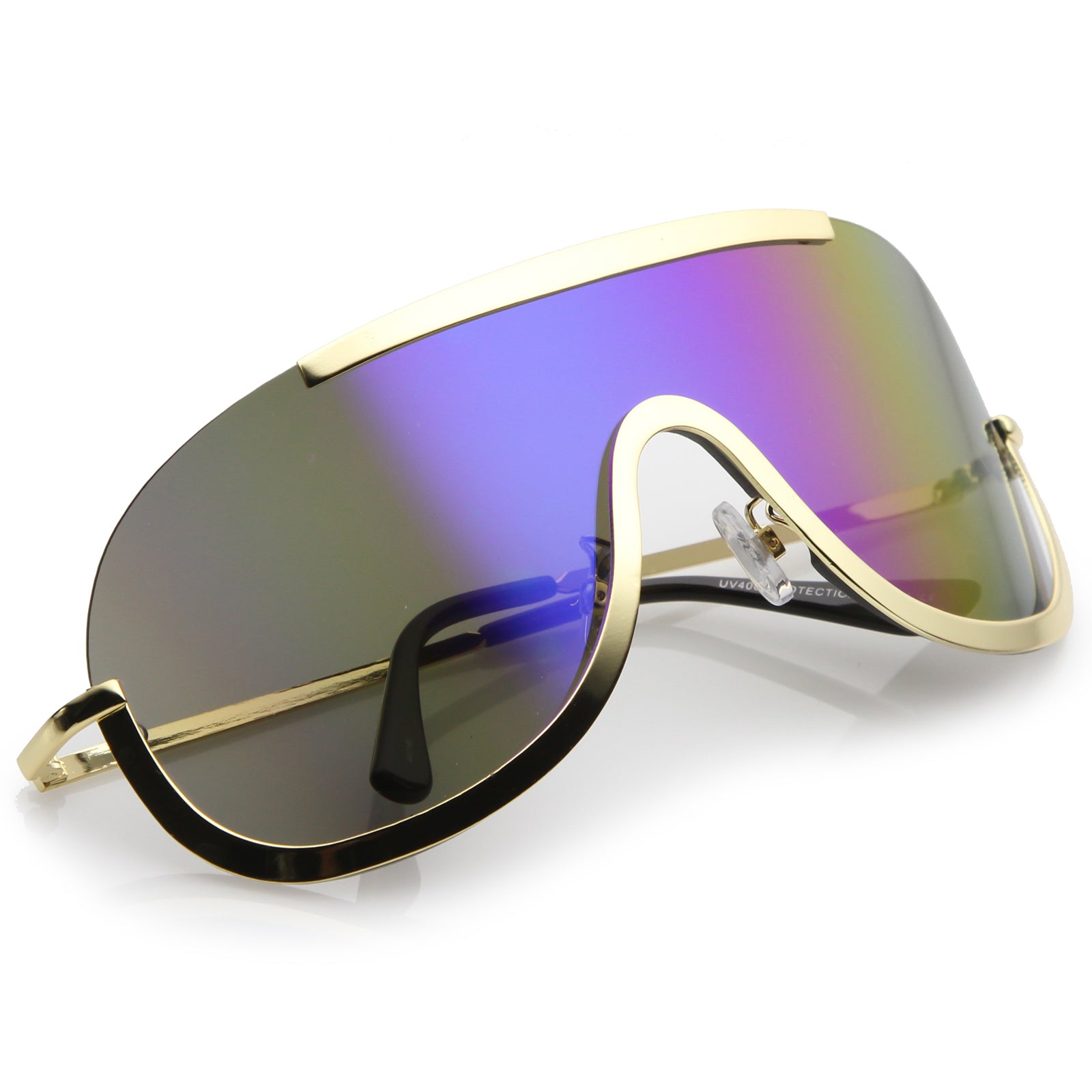 Gold / Blue Purple Mirror