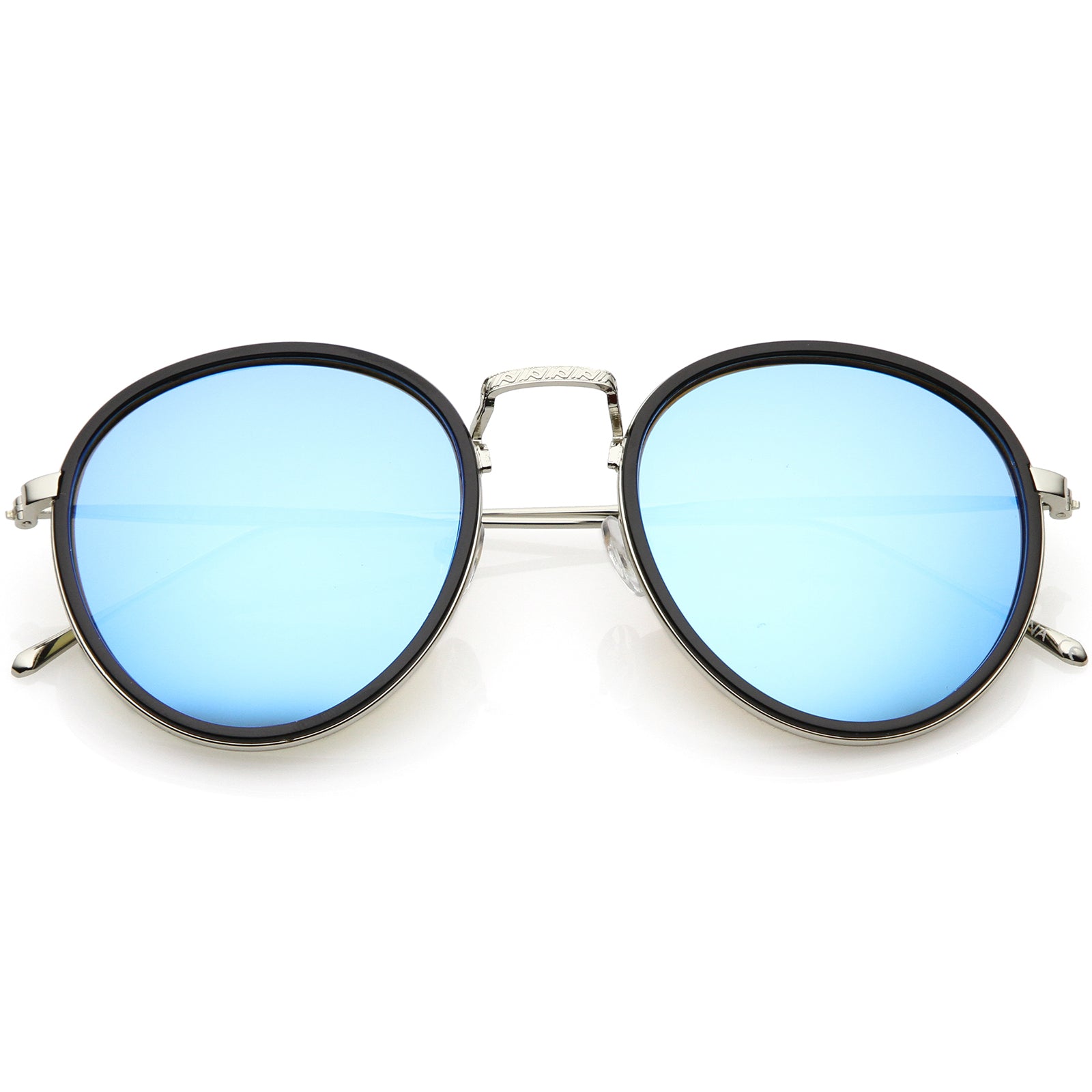 Black Silver / Blue Mirror