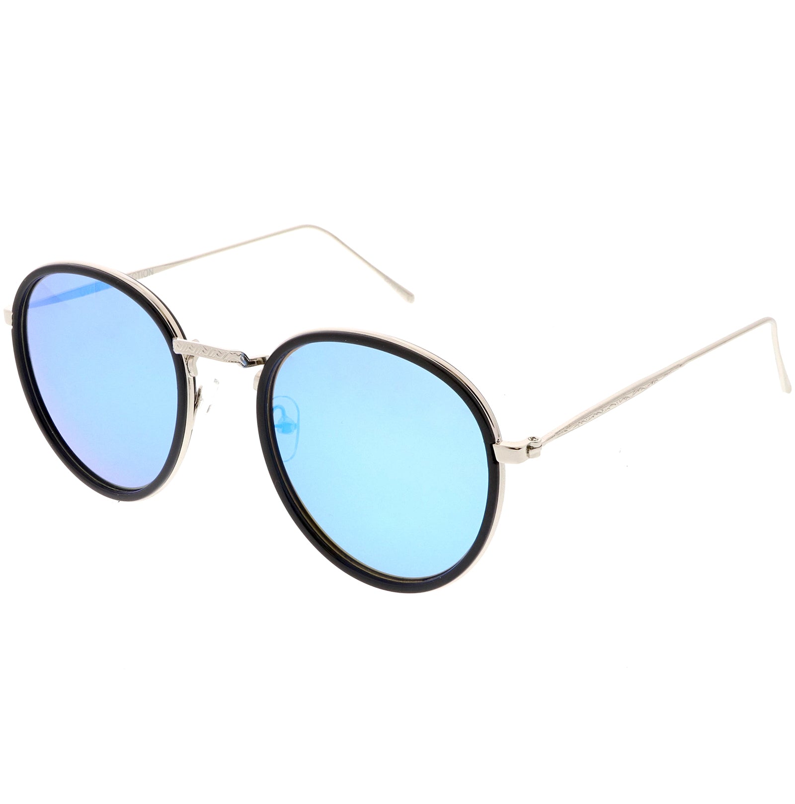 Black Silver / Blue Mirror