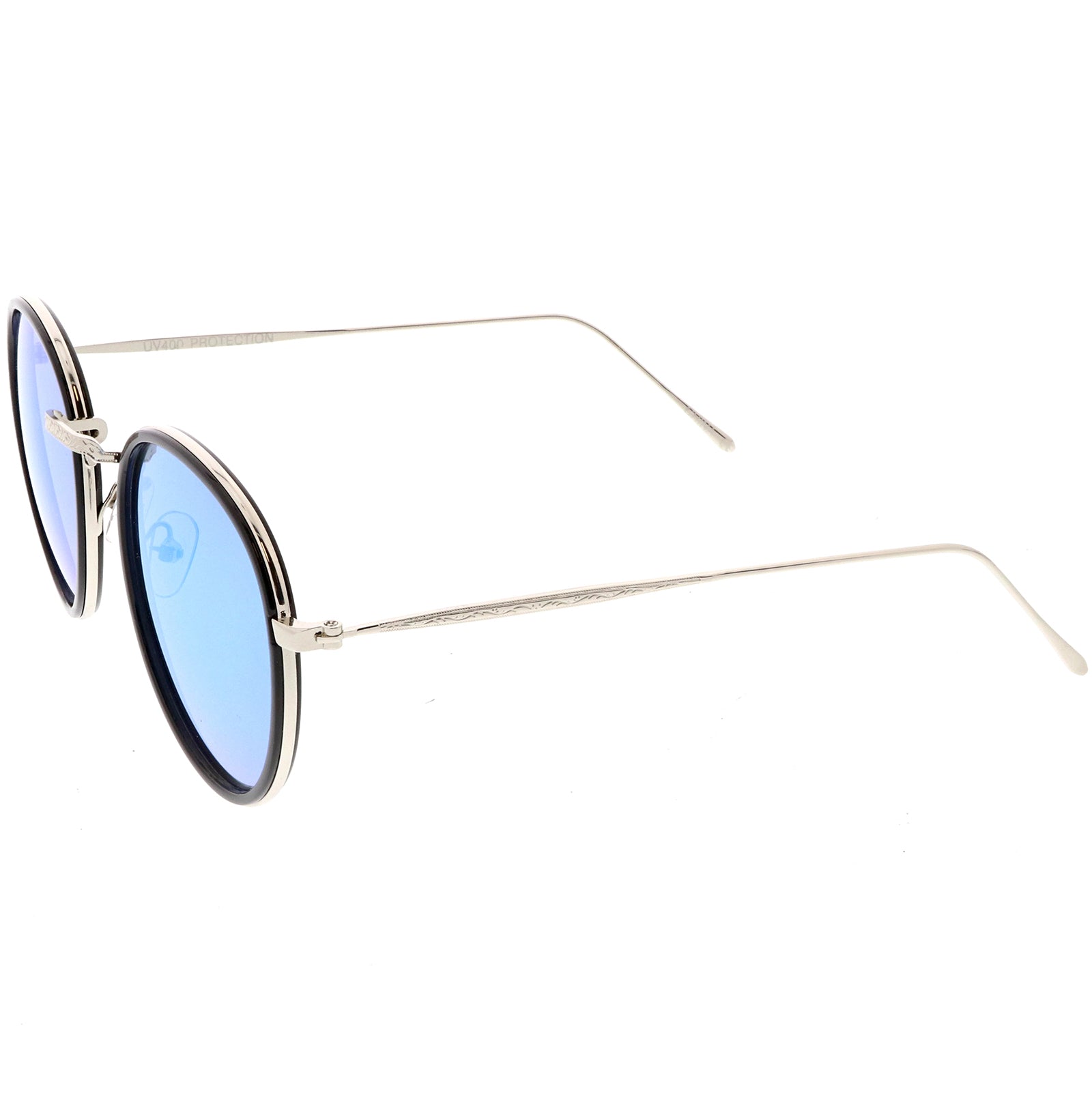 Black Silver / Blue Mirror