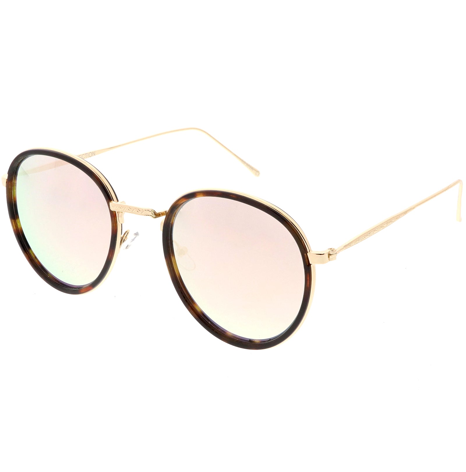 Tortoise Gold / Pink Mirror