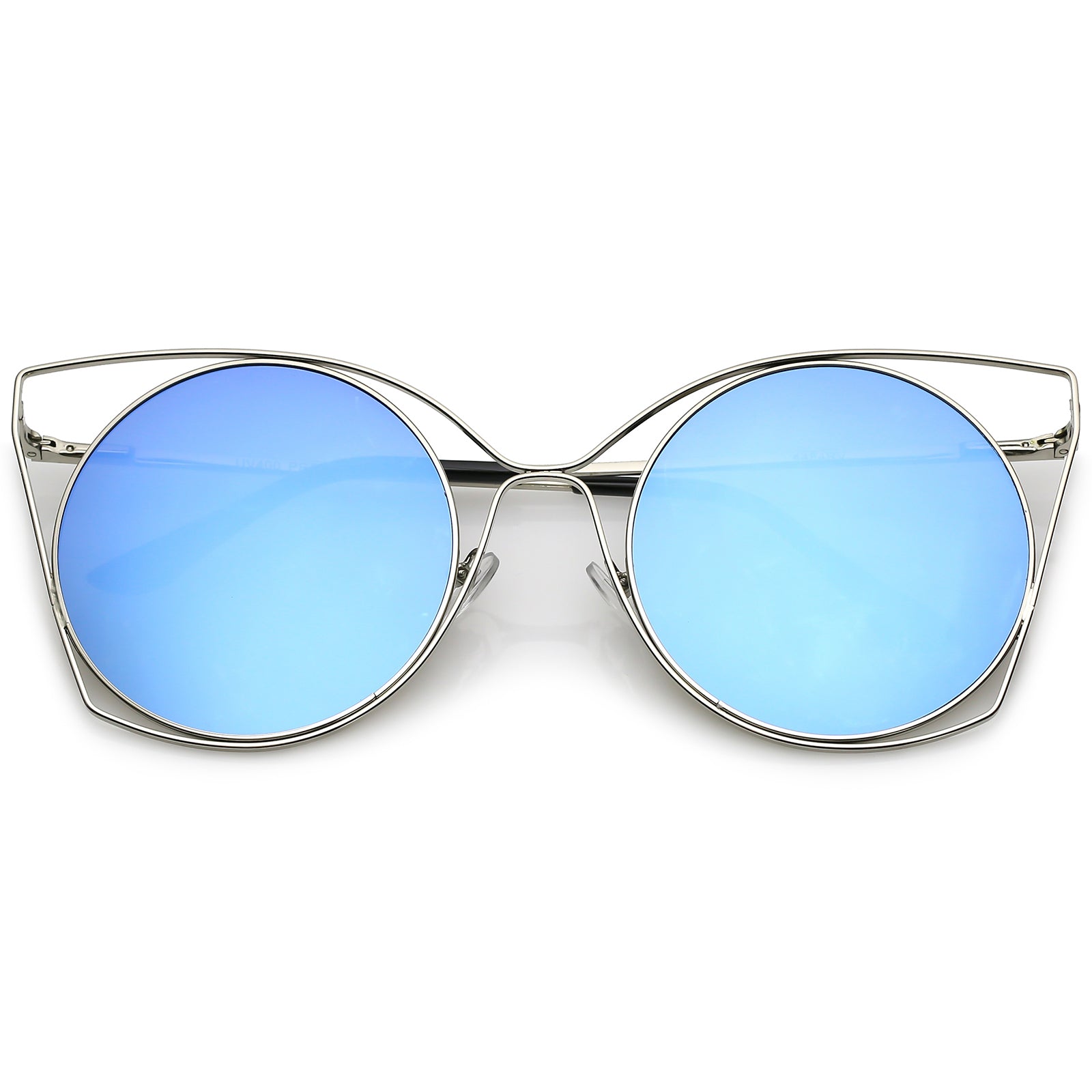 Silver / Blue Mirror