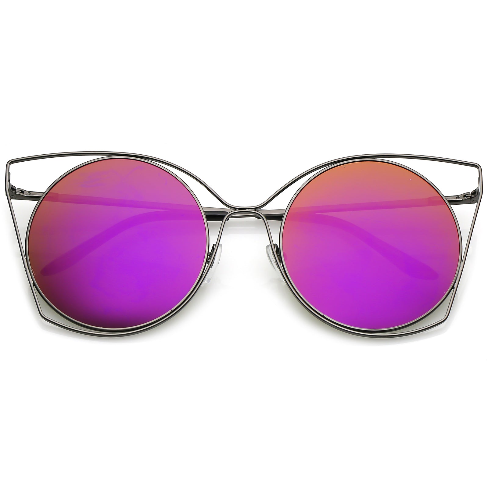 Gunmetal / Magenta Mirror