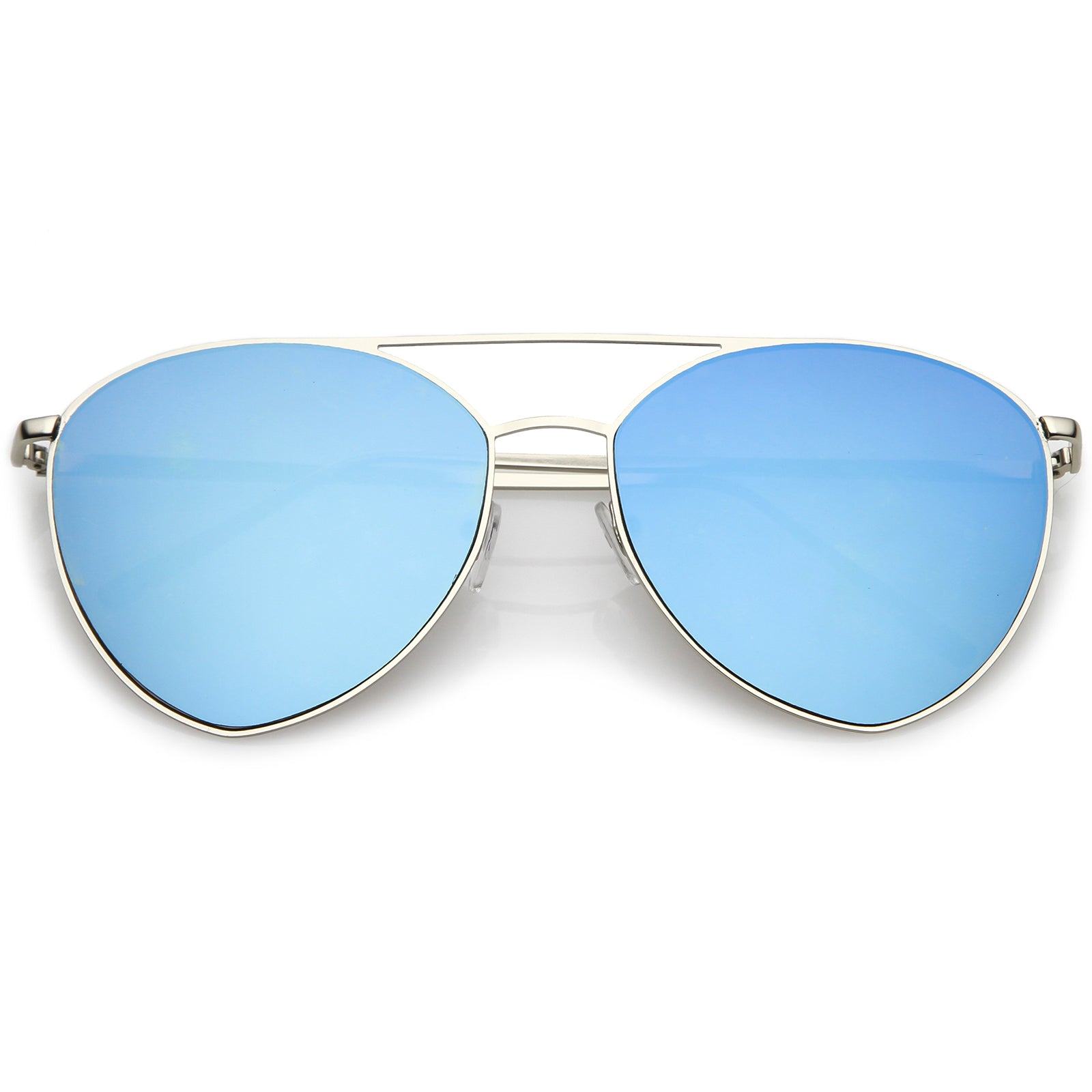 Silver / Blue Mirror