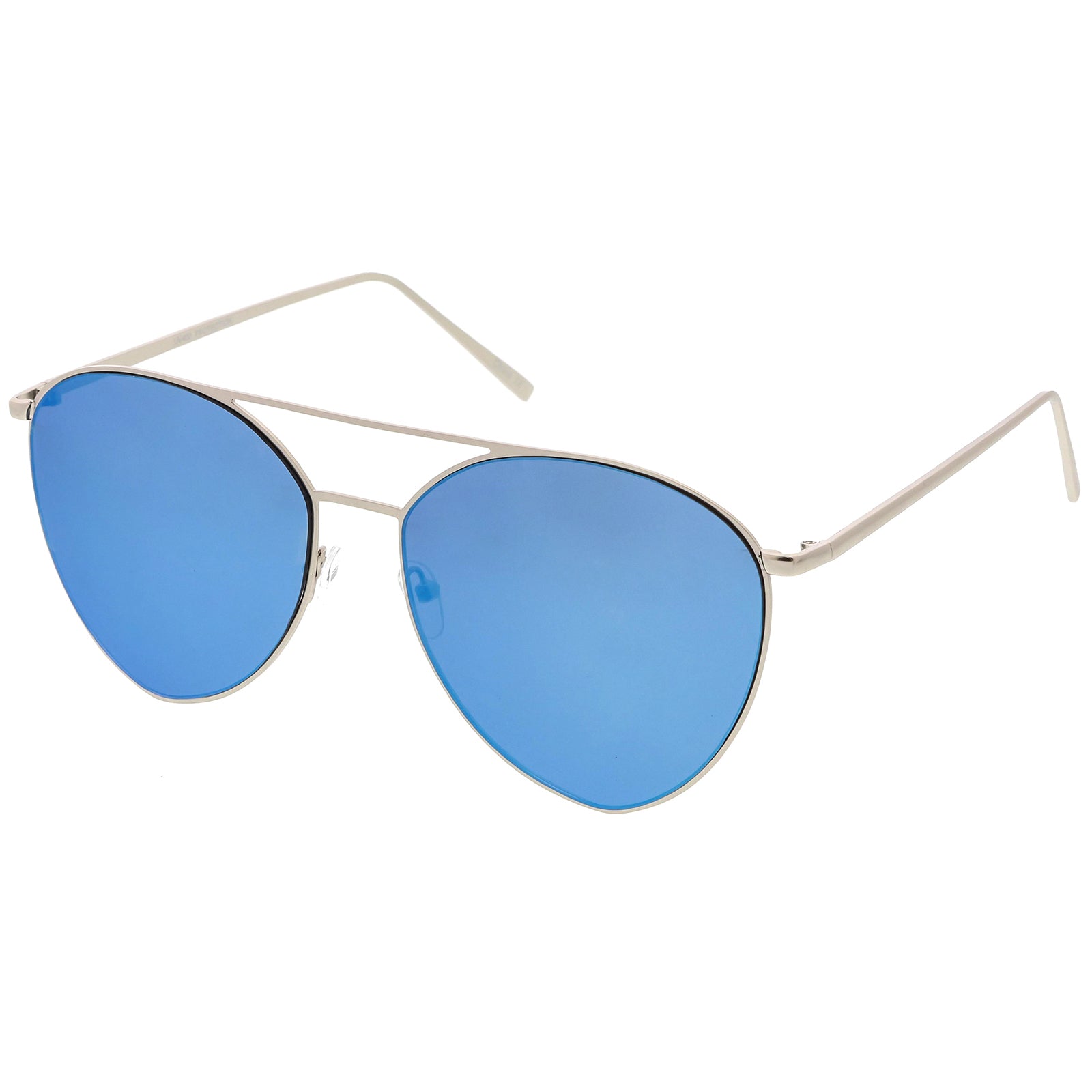 Silver / Blue Mirror