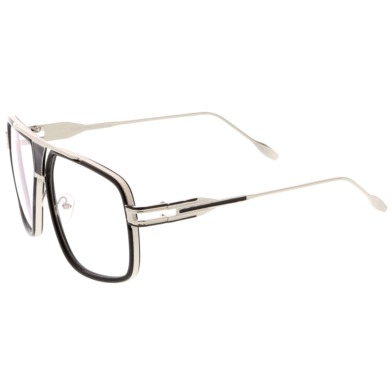 Black-Silver / Clear