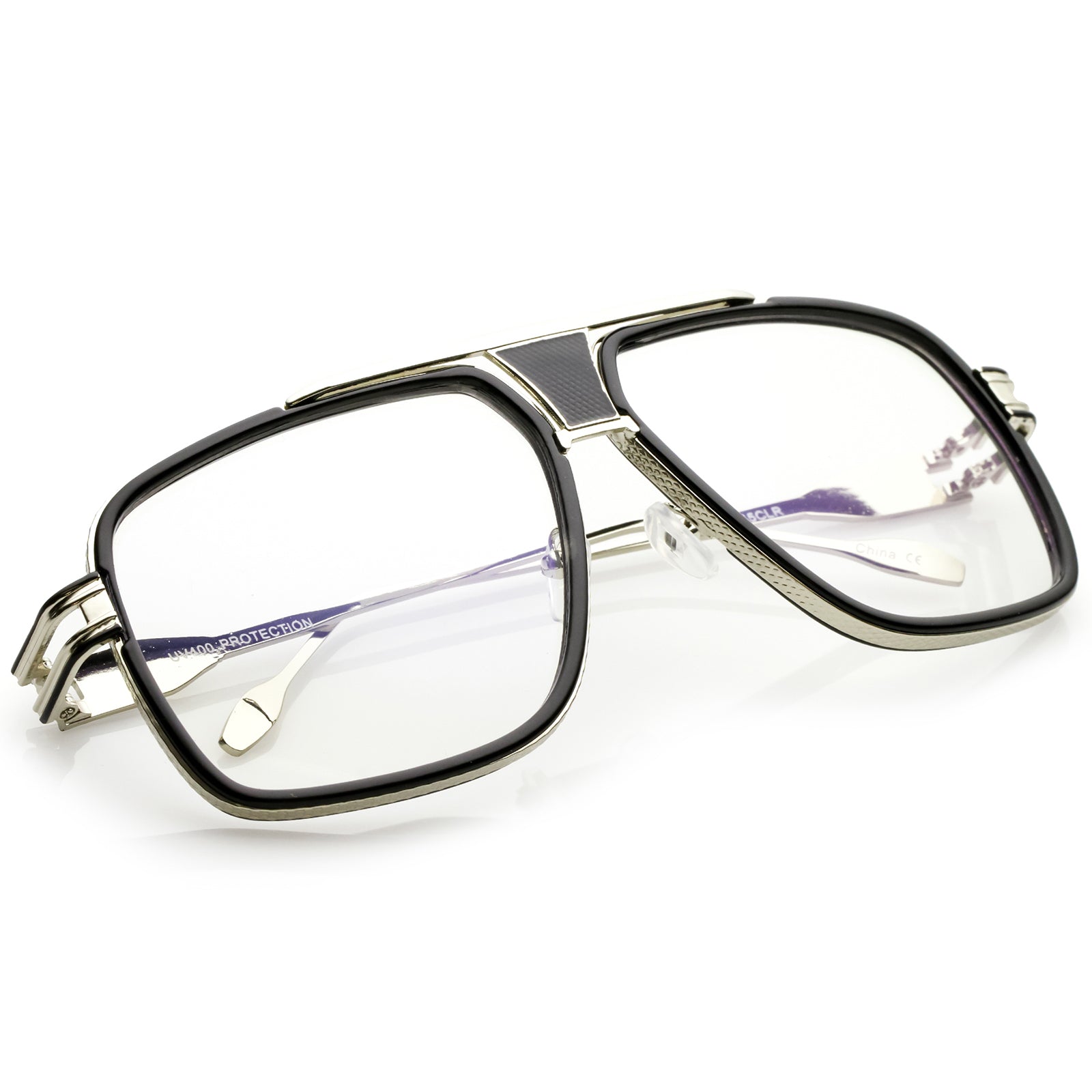 Black-Silver / Clear