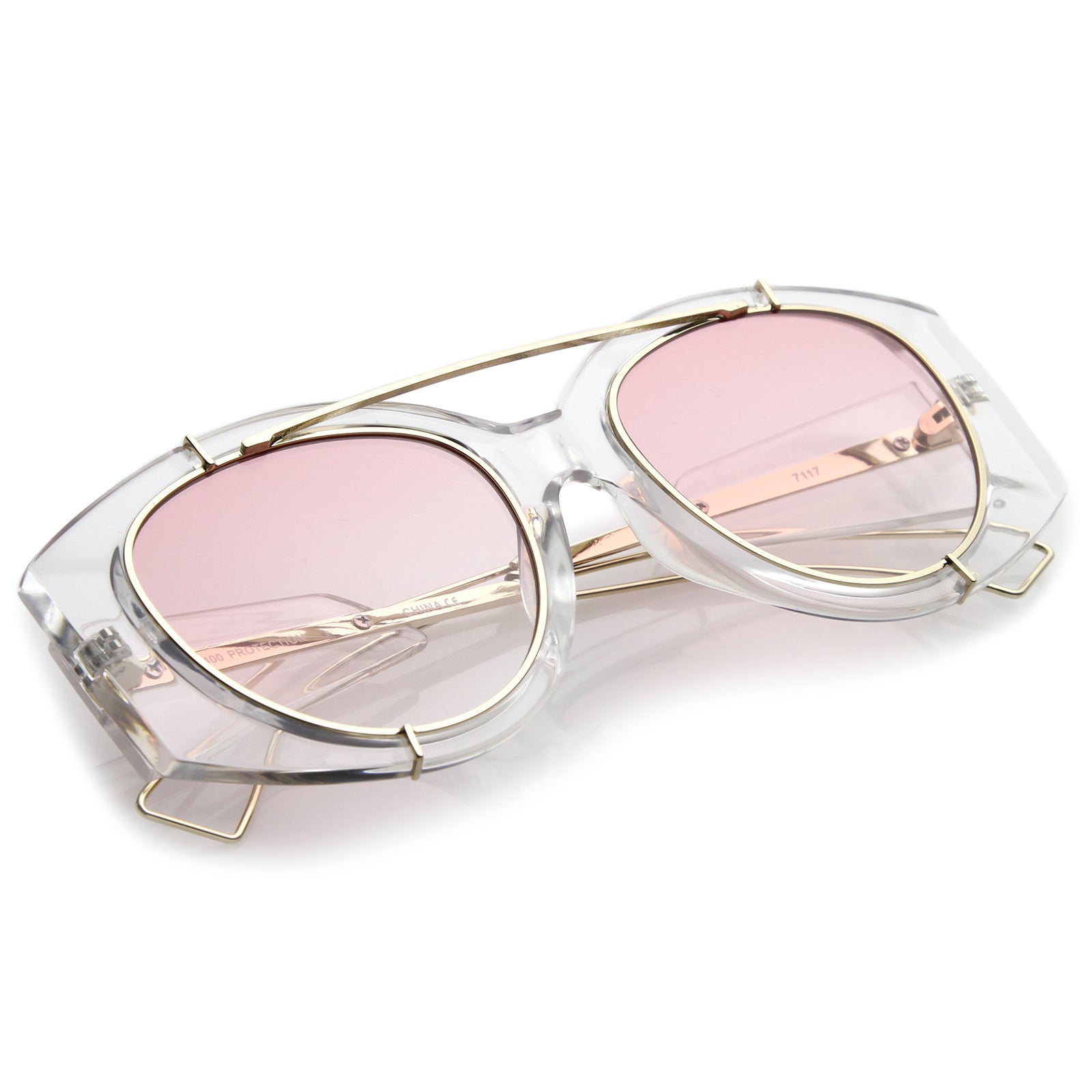 Clear Gold / Pink Gradient