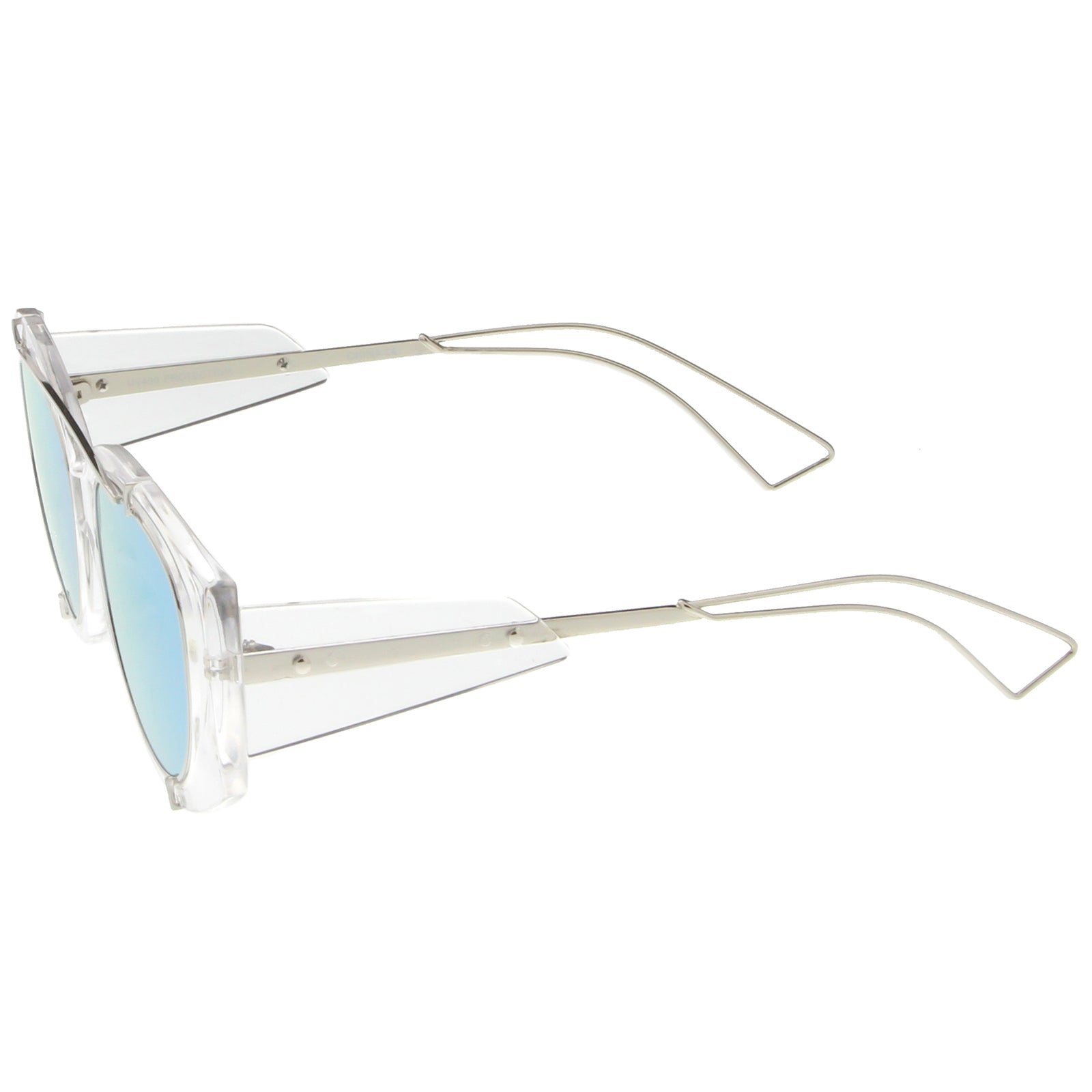 Clear Silver / Blue Mirror