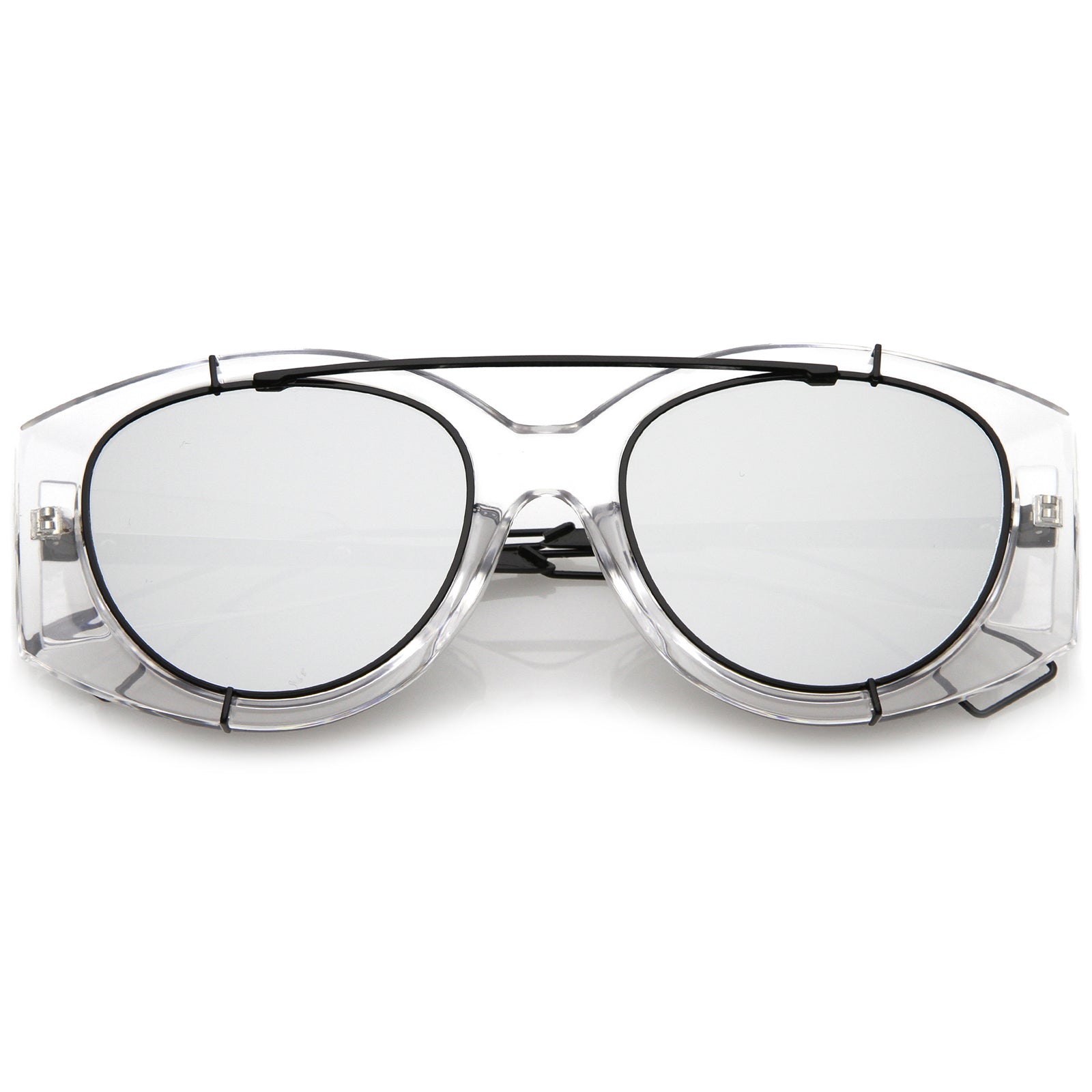 Clear Black / Silver Mirror