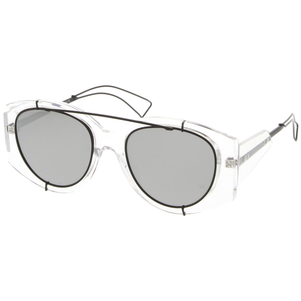 Clear Black / Silver Mirror