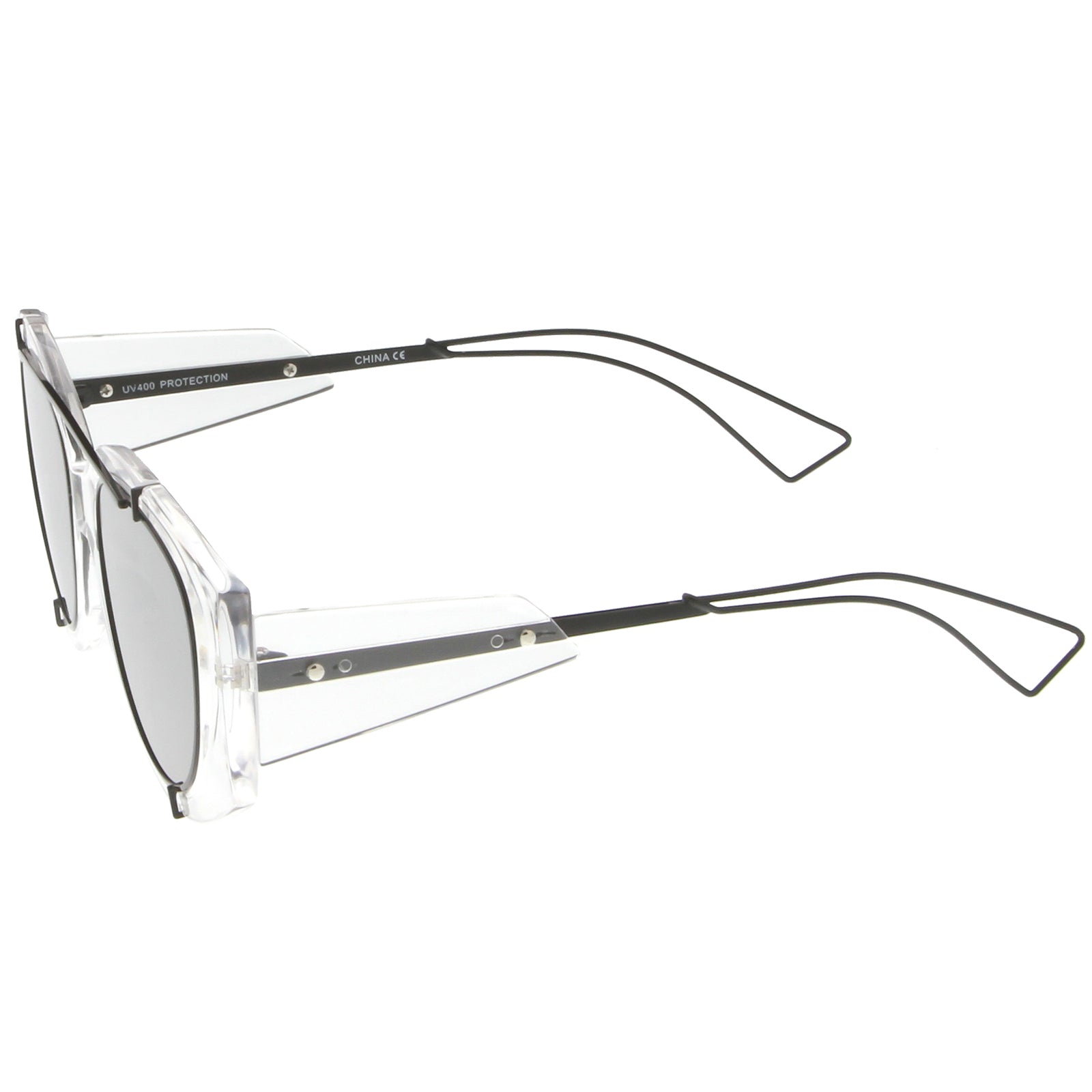 Clear Black / Silver Mirror