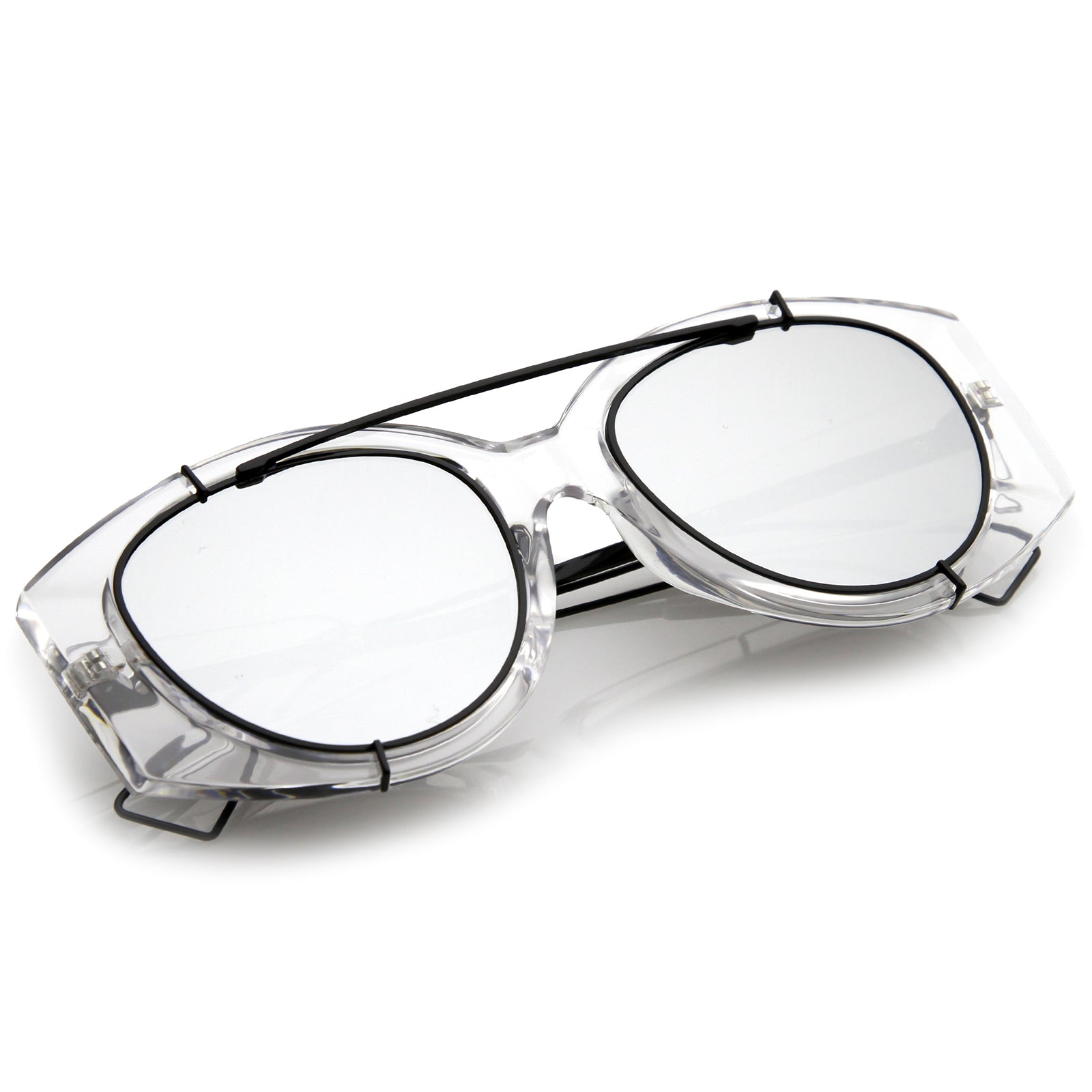 Clear Black / Silver Mirror