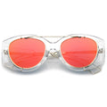 Clear Gold / Red Mirror
