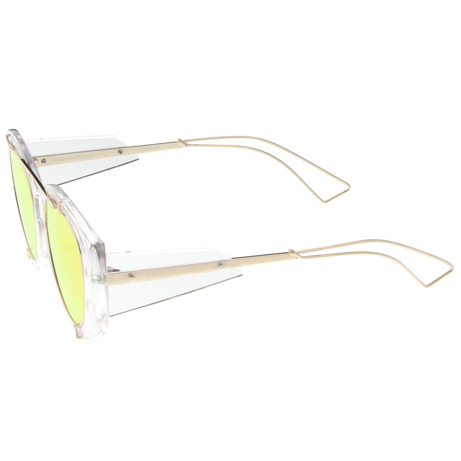 Clear Gold / Red Mirror