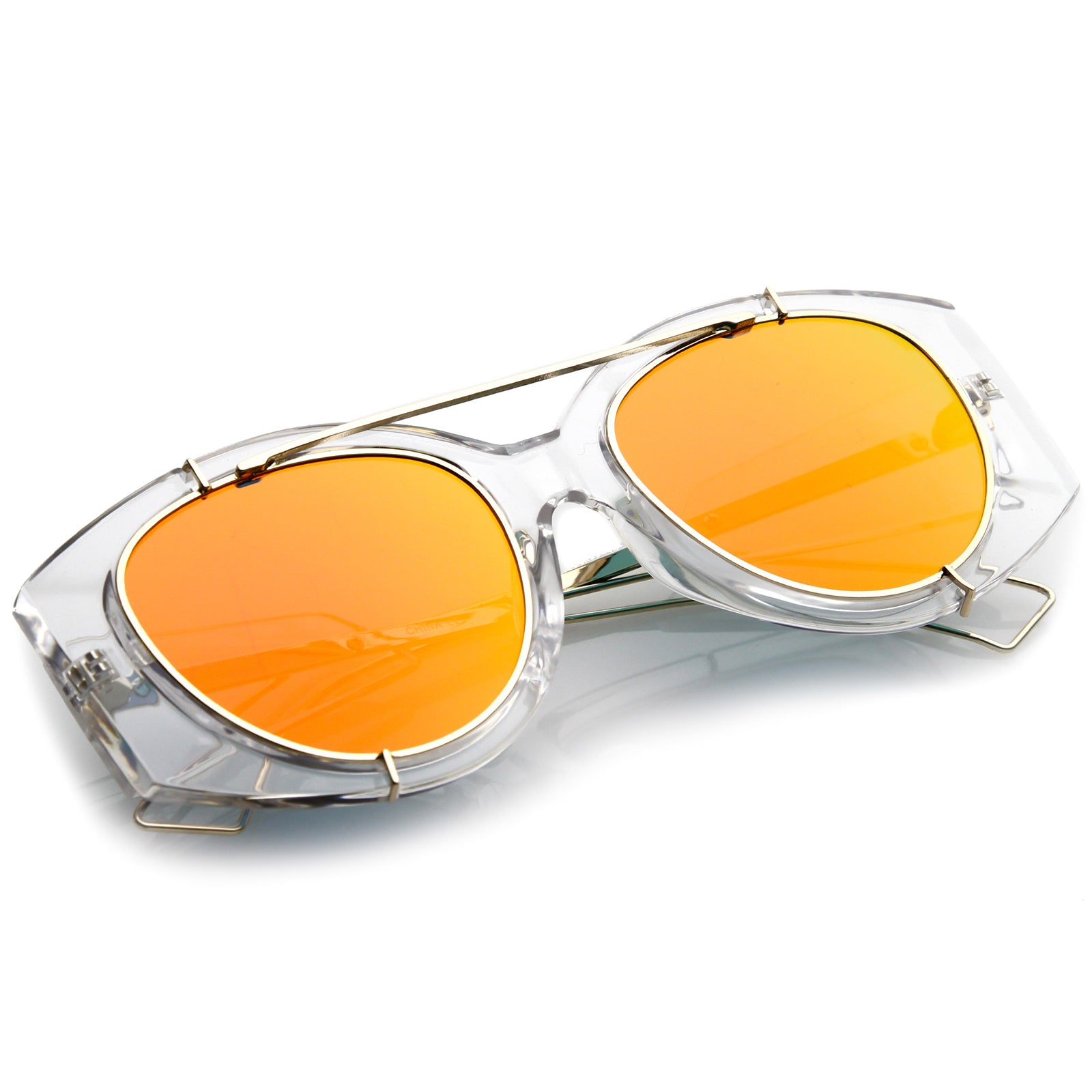 Clear Gold / Red Mirror