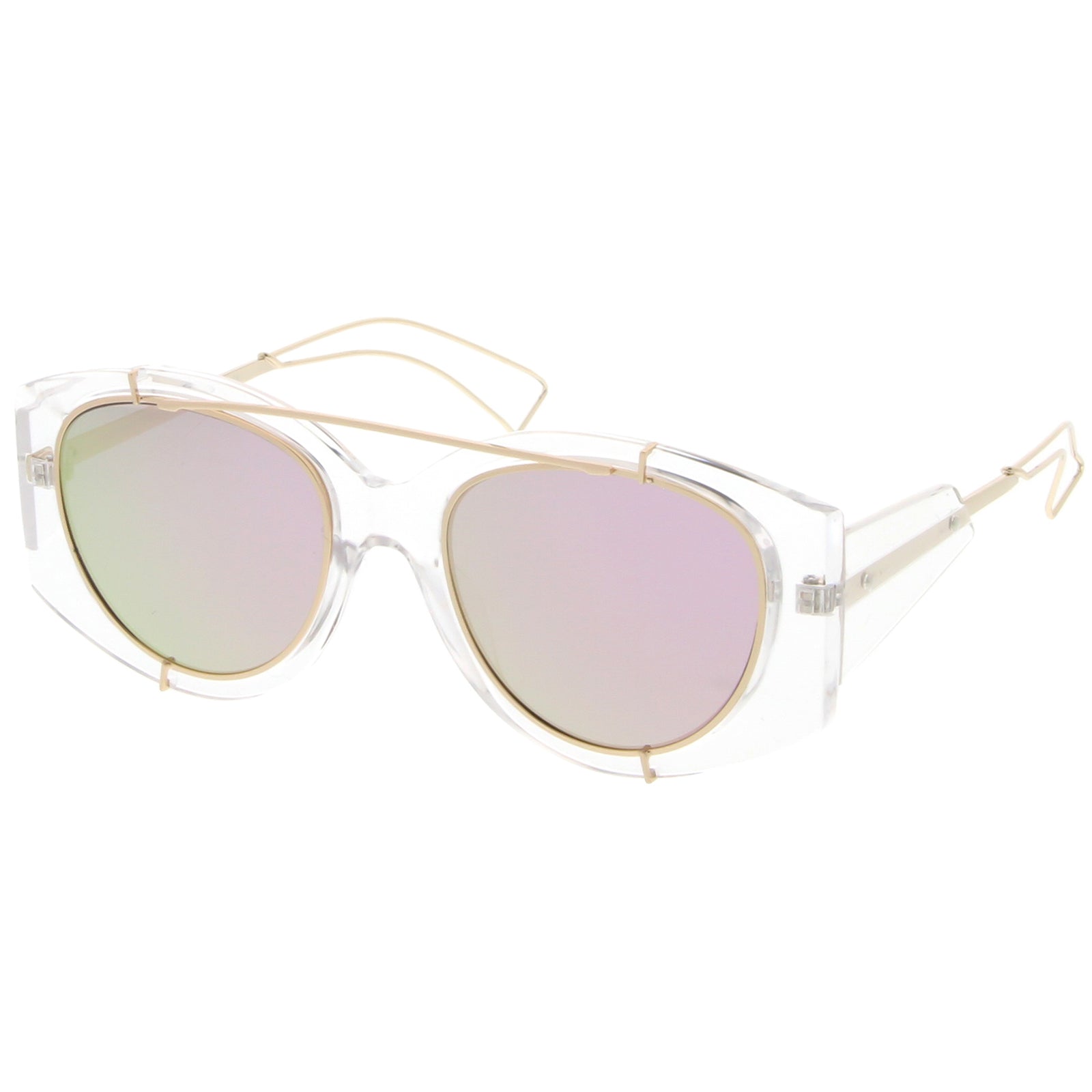 Clear Gold / Magenta Mirror
