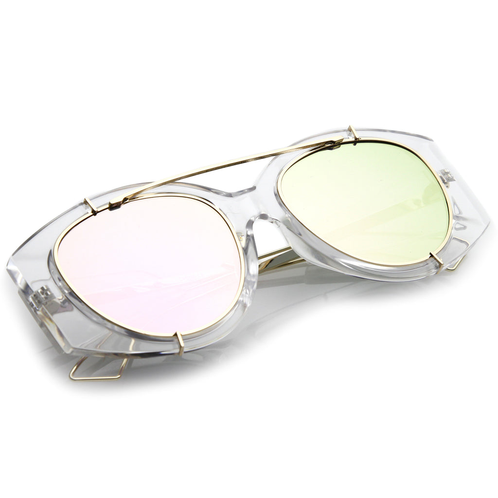 Clear Gold / Magenta Mirror