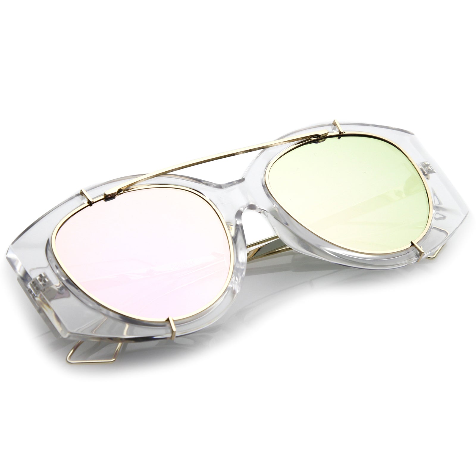 Clear Gold / Magenta Mirror