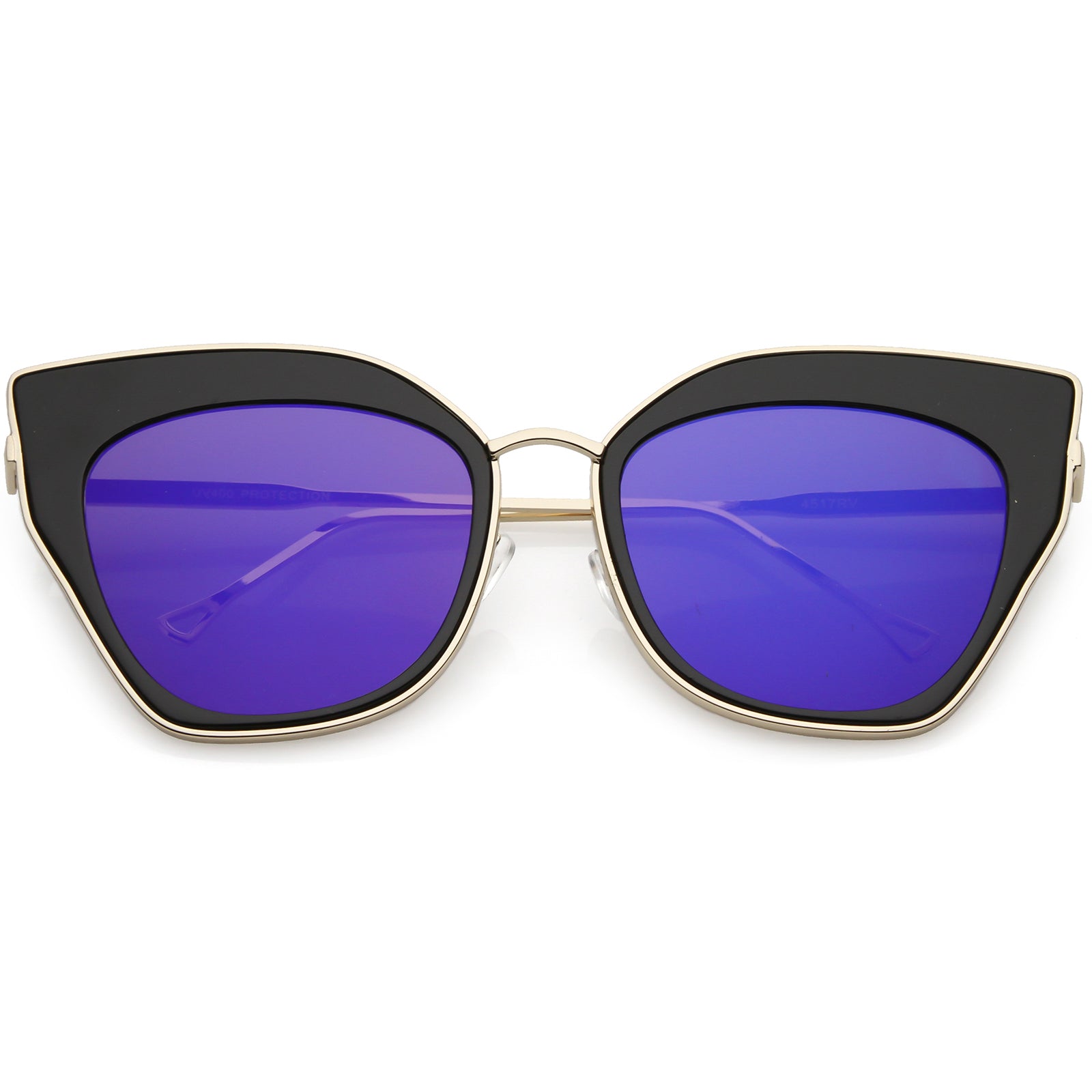 Gold Black / Blue Mirror