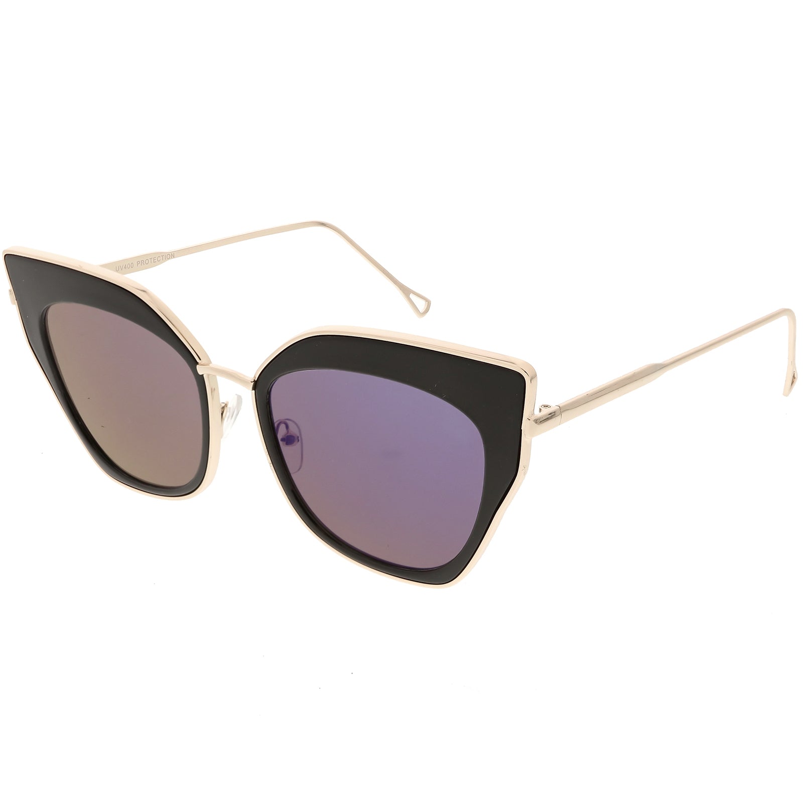 Gold Black / Blue Mirror